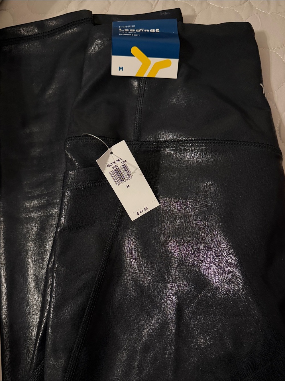 Old Navy High-Rise Faux Leather Women’s Jeans - Black